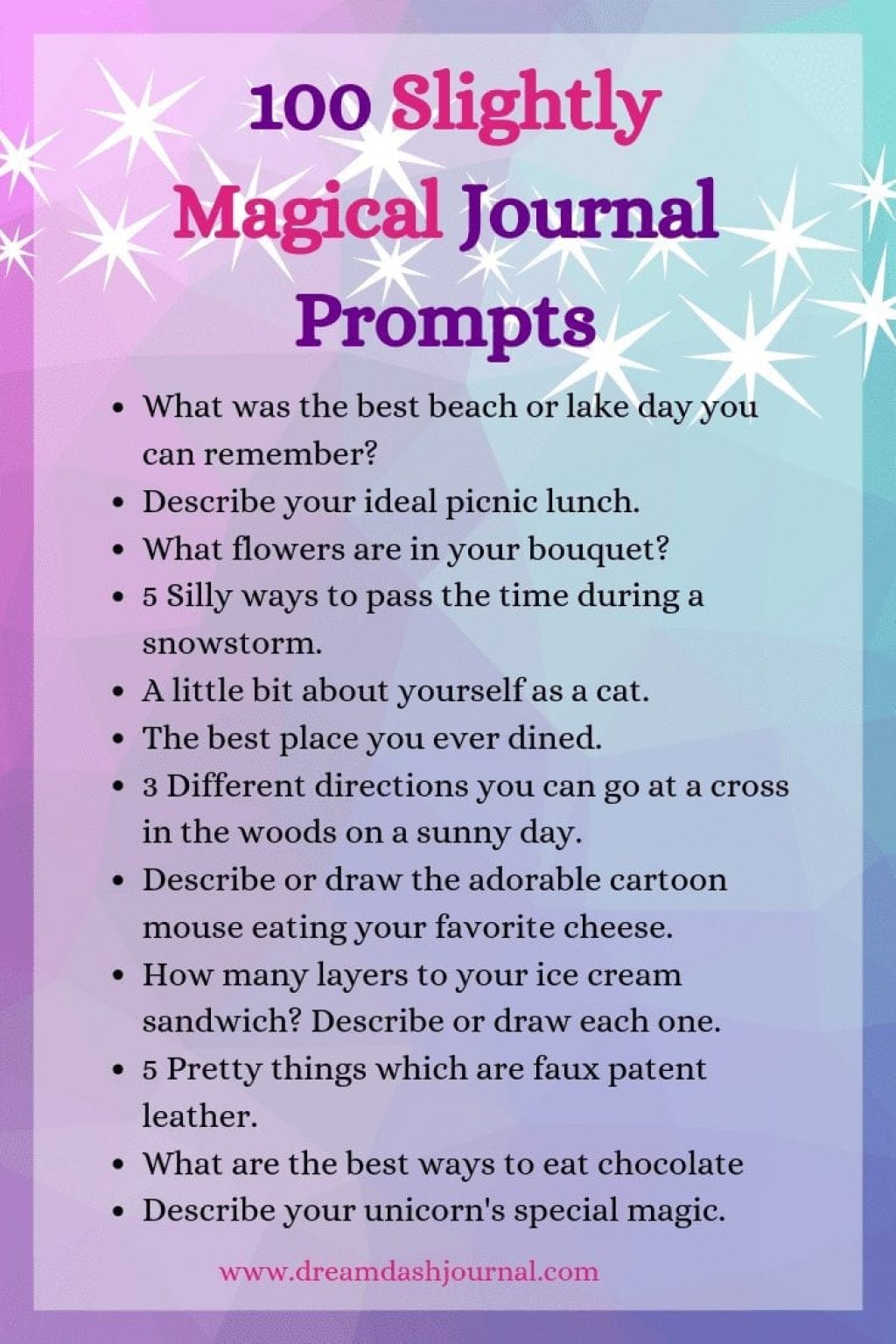 Picture of: Creative Journal Prompts for Inspiration {Fun, Whimsical