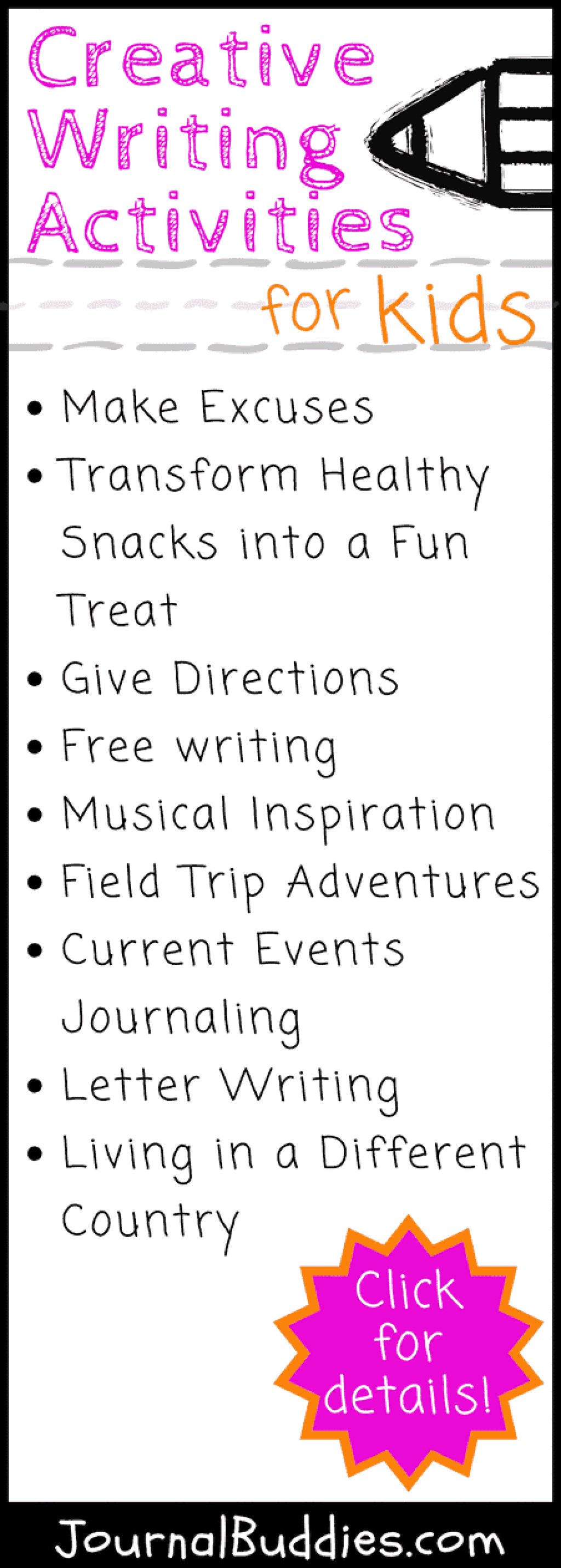 Picture of: Creative Writing Activities for Kids • JournalBuddies