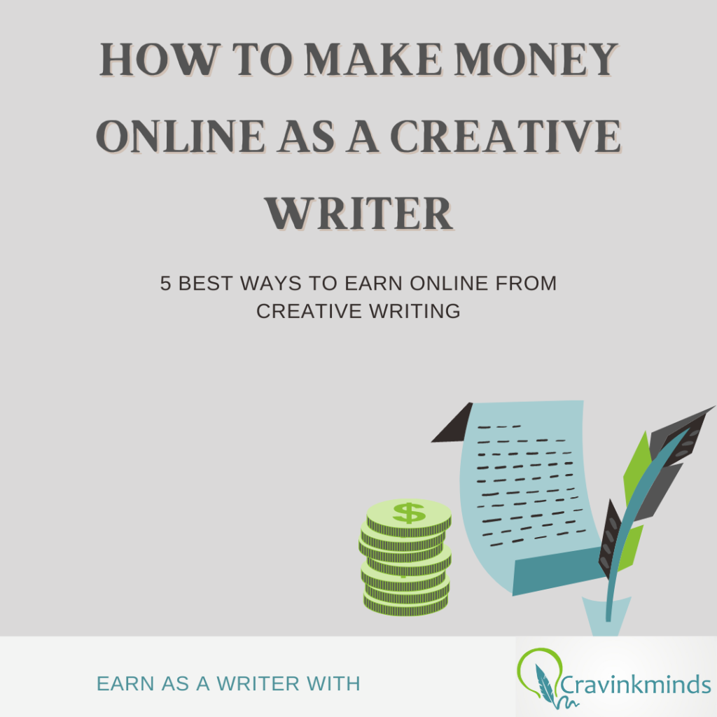 Picture of: How to make money online as a creative writer  by Cravinkminds