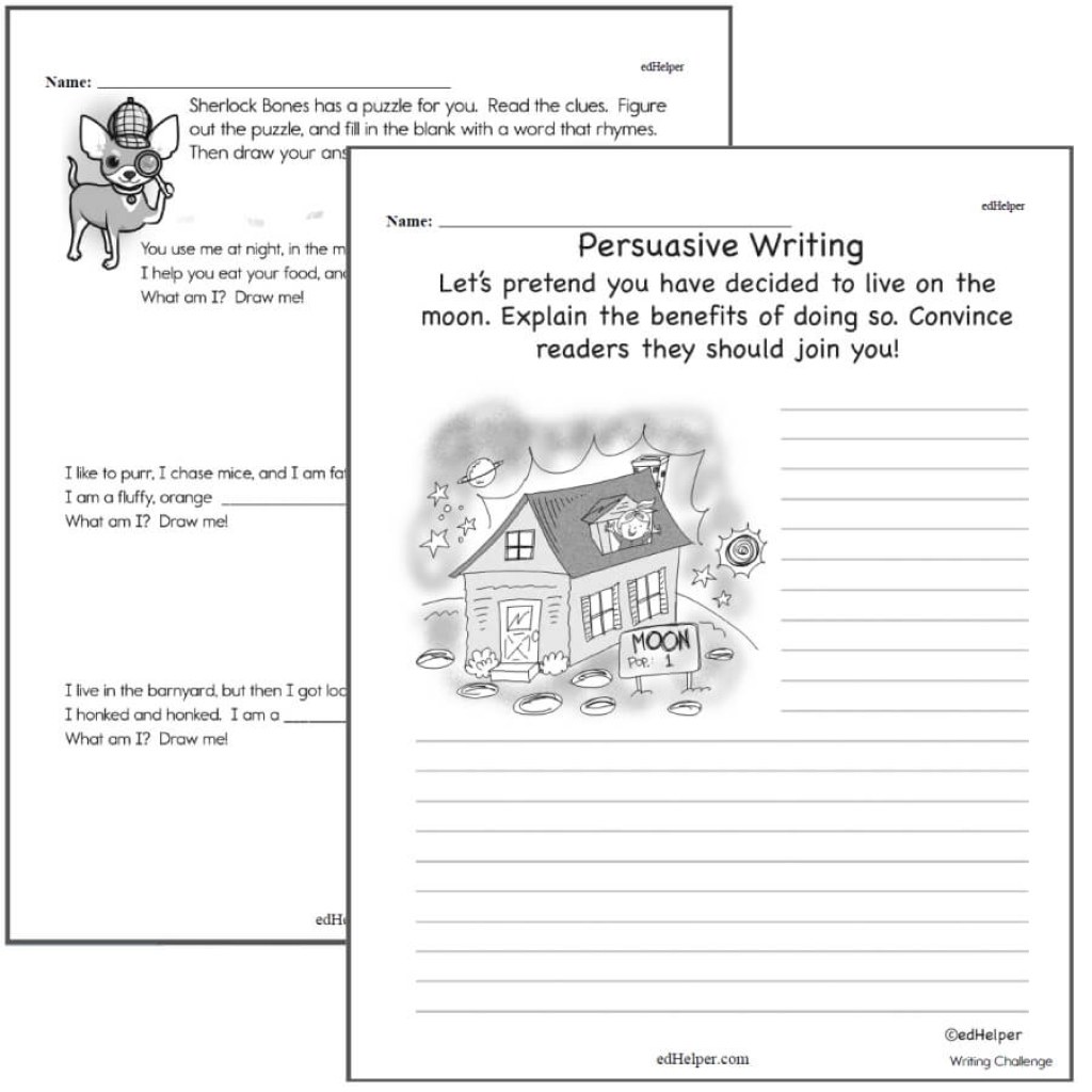 Picture of: Writing Worksheets for Creative Kids  Free PDF Printables
